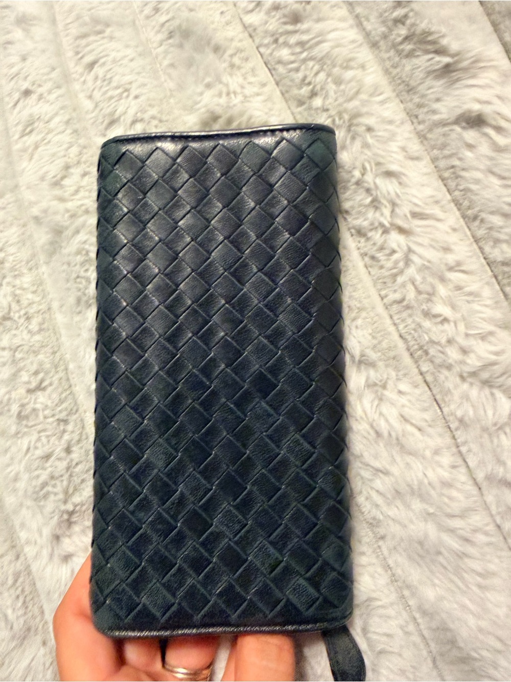 Bottega Veneta Black Intrecciato Woven Leather Wallet - Picture 6 of 11